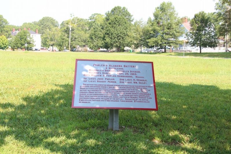 Fowler's Alabama Battery Marker image. Click for full size.