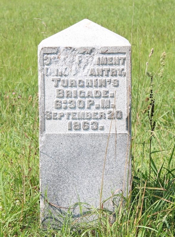 36th Ohio Infantry Marker. Click for full size. 36th Ohio Infantry Marker image. Click for full size.