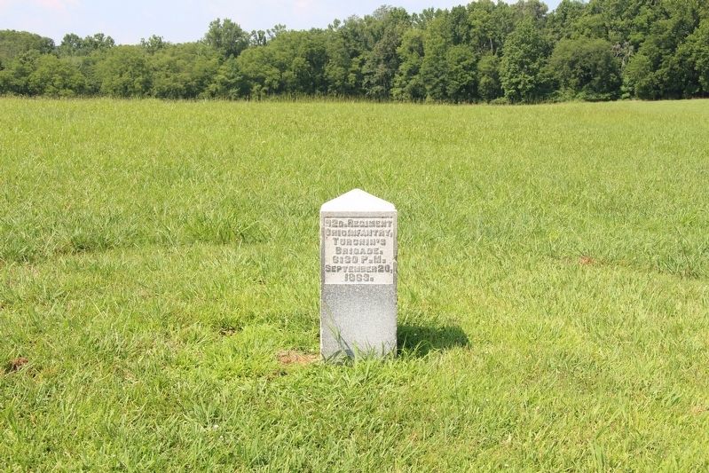 92nd Ohio Infantry Marker. Click for full size. 92nd Ohio Infantry Marker image. Click for full size.