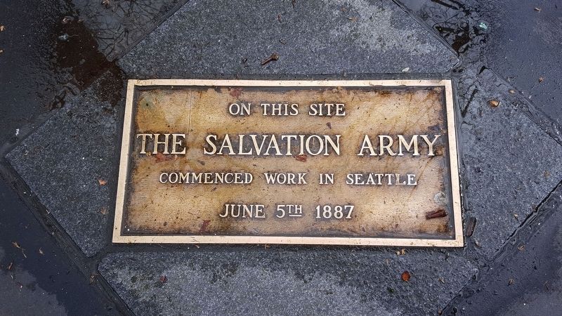 Salvation Army Site Marker. Click for full size. Salvation Army Site Marker image. Click for full size.