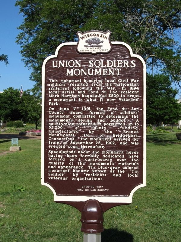 Union Soldiers Monument Marker image. Click for full size.