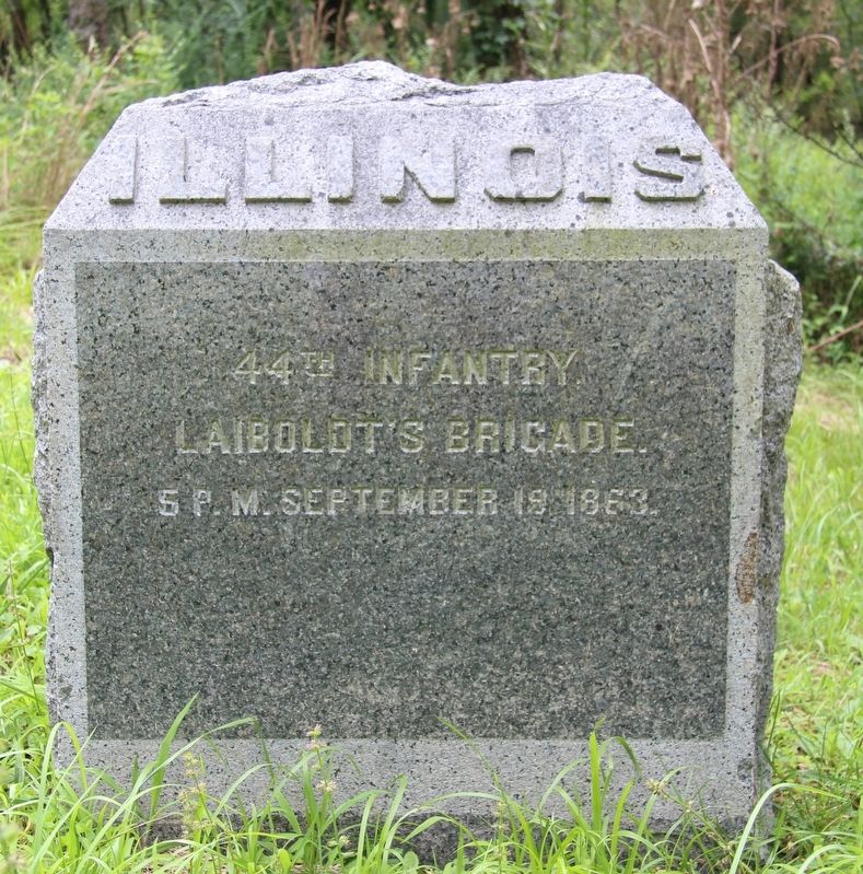 44th Illinois Infantry Marker. Click for full size. 44th Illinois Infantry Marker image. Click for full size.