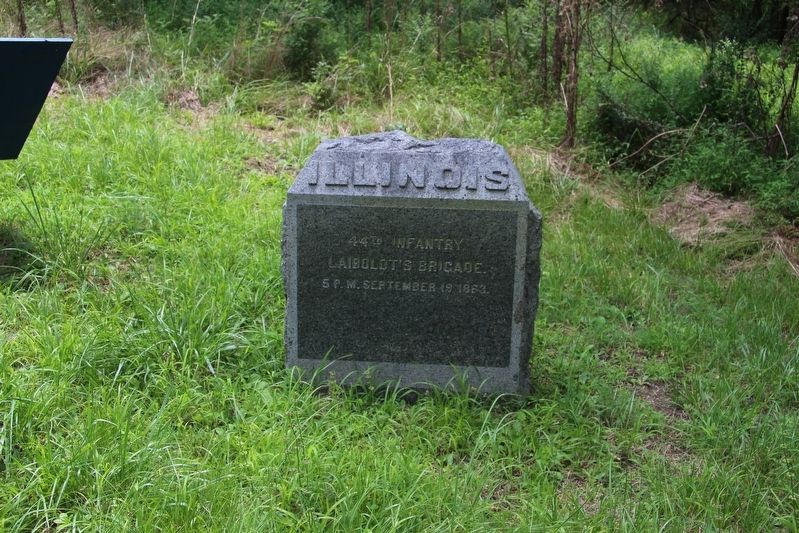 44th Illinois Infantry Marker. Click for full size. 44th Illinois Infantry Marker image. Click for full size.