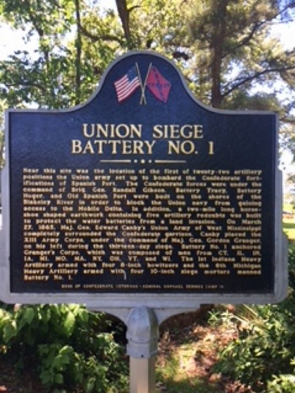 Union Siege Battery No. 1 Marker image. Click for full size.