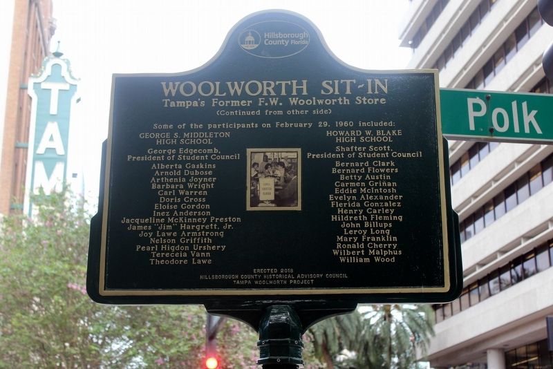 Woolworth Sit-In Marker Side 2 image. Click for full size.