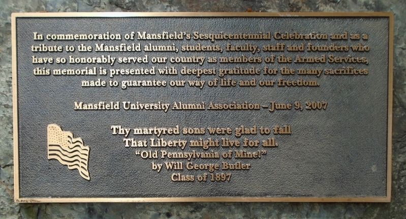 Veterans Memorial Marker. Click for full size. Veterans Memorial Marker image. Click for full size.