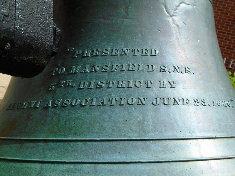 School Bell Next to Veterans Memorial. Click for full size. School Bell Next to Veterans Memorial image. Click for full size.
