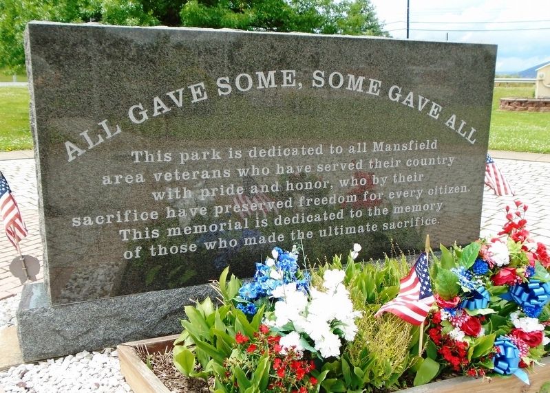 Veterans Memorial Marker (back) image. Click for full size.
