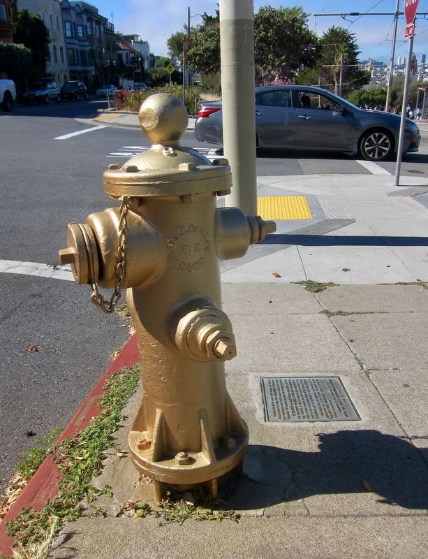The Golden Hydrant and Marker image. Click for full size.