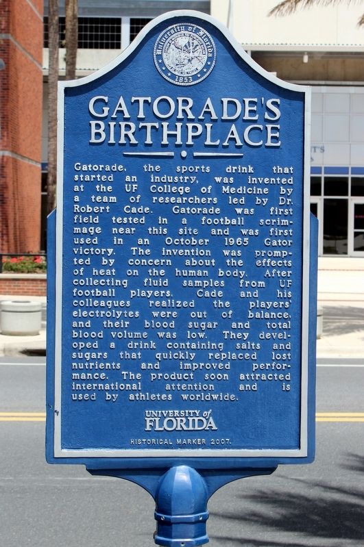 Gatorade's Birthplace Marker image. Click for full size.