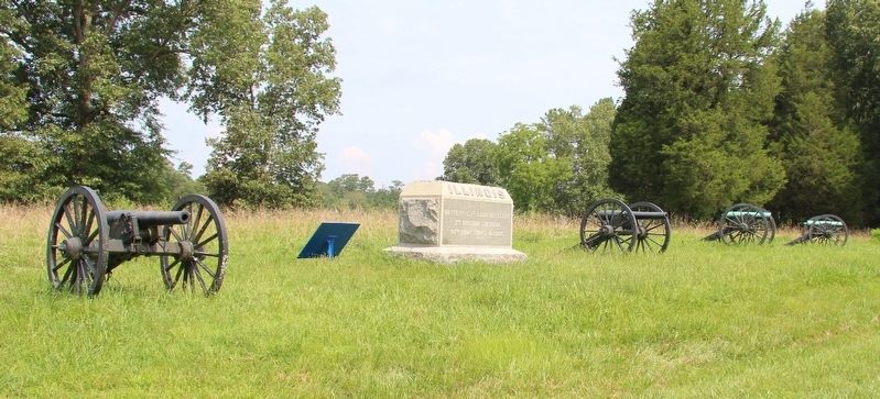 Battery C, 1st Illinois Light Artillery Marker. Click for full size. Battery C, 1st Illinois Light Artillery Marker image. Click for full size.