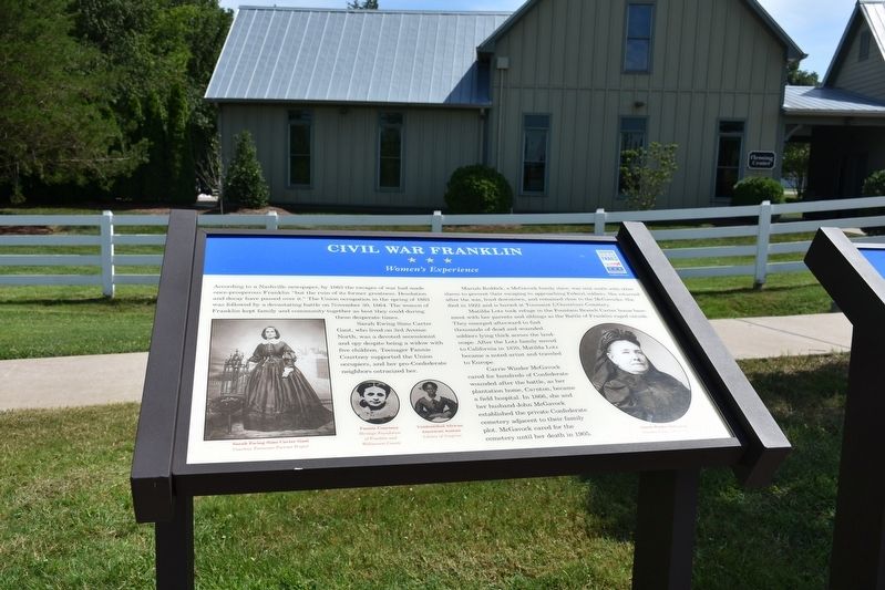 Civil War Franklin Marker. Click for full size. Civil War Franklin Marker image. Click for full size.