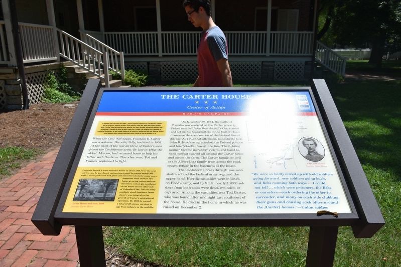 The Carter House Marker image. Click for full size.