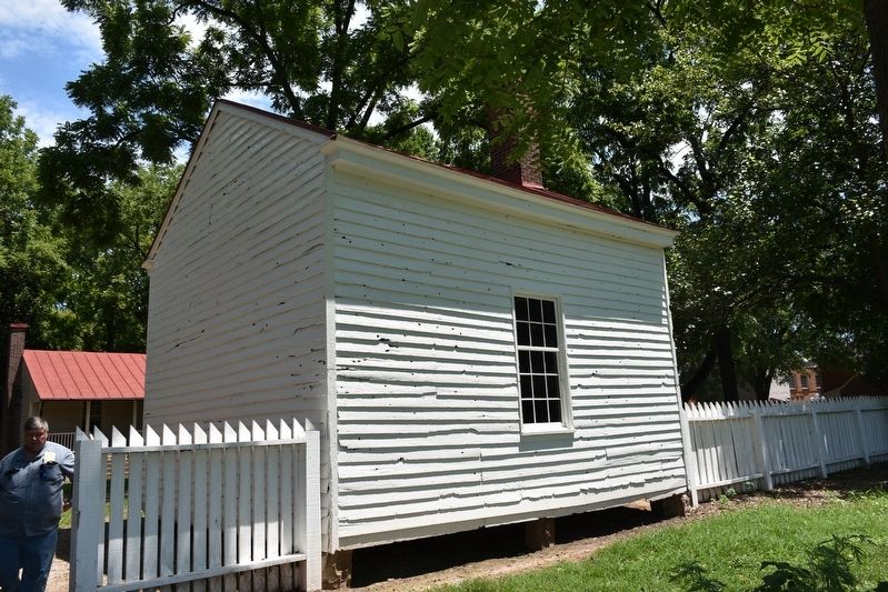 The Carter House Office Filled with Civil War bullet holes from Nov 30, 1864 image. Click for full size.