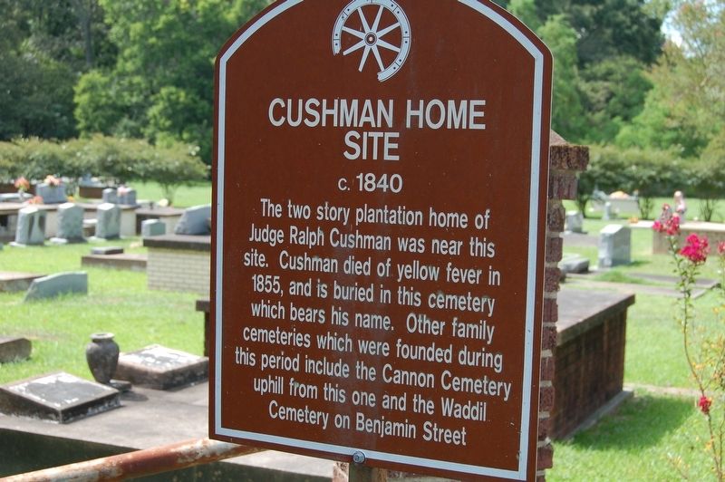 Cushman Home Site Marker. Click for full size. Cushman Home Site Marker image. Click for full size.