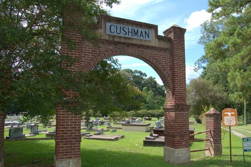 Cushman Home Site Marker image. Click for full size.