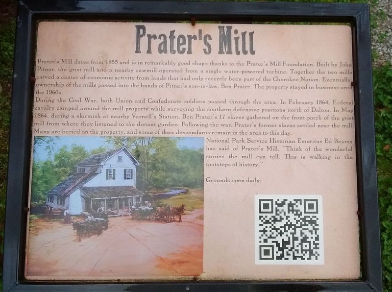 Prater's Mill Marker. Click for full size. Prater's Mill Marker image. Click for full size.