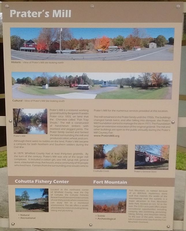 Prater�s Mill Marker image. Click for full size.