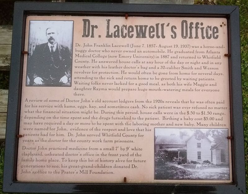 Dr. Lacewells Office Marker image. Click for full size.