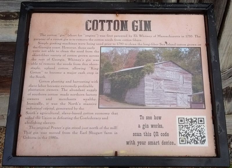 Cotton Gin Marker image. Click for full size.
