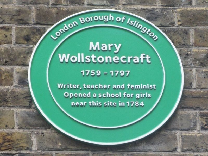 Mary Wollstonecraft Marker image. Click for full size.