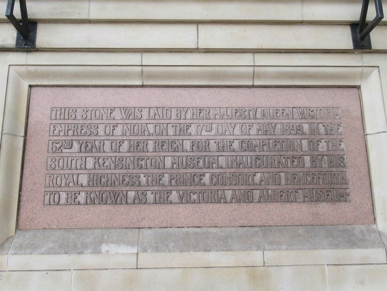 Victoria and Albert Museum Marker. Click for full size. Victoria and Albert Museum Marker image. Click for full size.