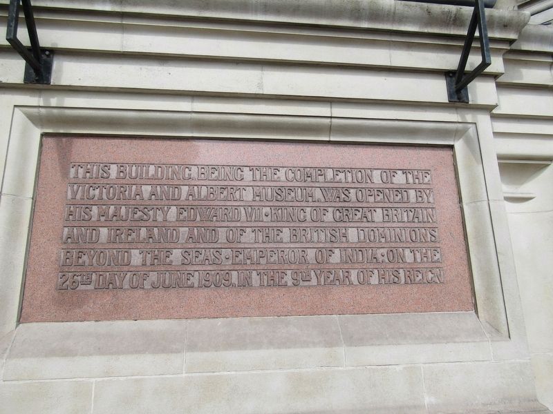 Victoria and Albert Museum Marker. Click for full size. Victoria and Albert Museum Marker image. Click for full size.