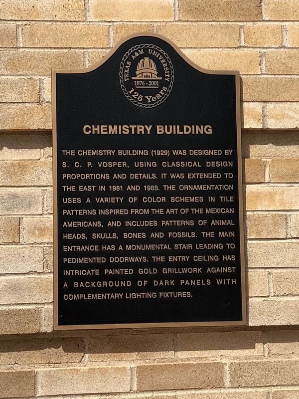 Chemistry Building Marker image. Click for full size.