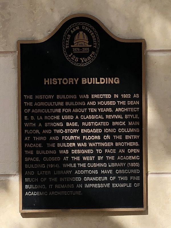 History Building Marker image. Click for full size.