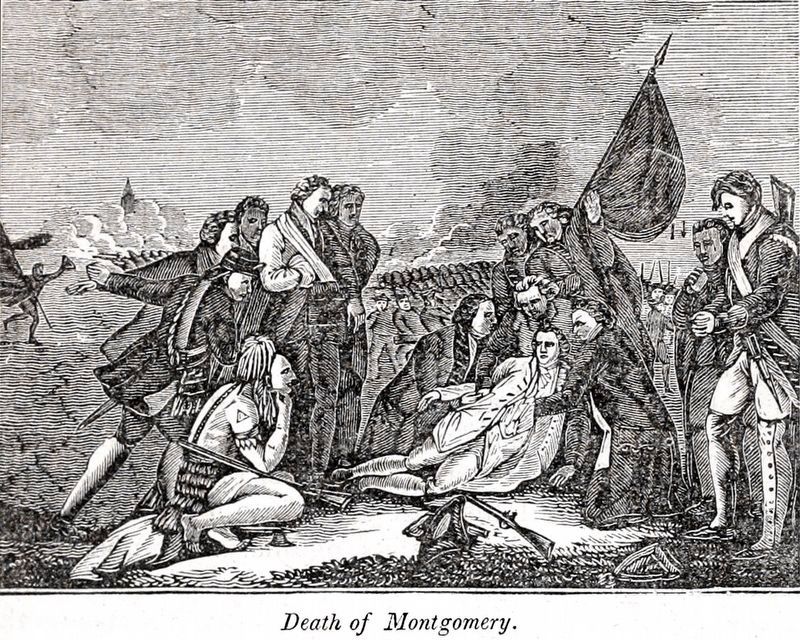 Death of Montgomery. Click for full size. Death of Montgomery image. Click for full size.