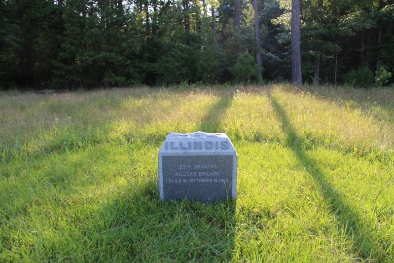 123rd Illinois Infantry Marker image. Click for full size.