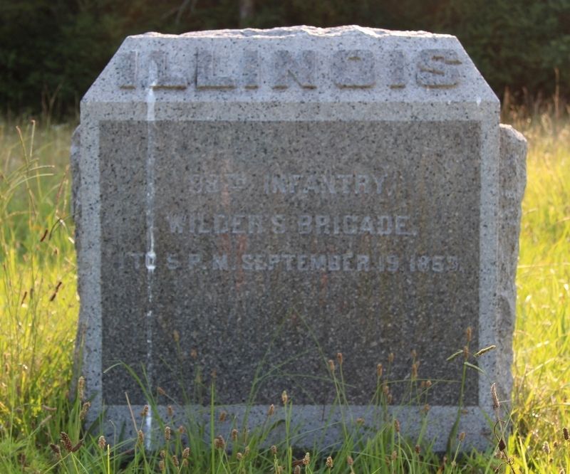 98th Illinois Infantry Marker. Click for full size. 98th Illinois Infantry Marker image. Click for full size.