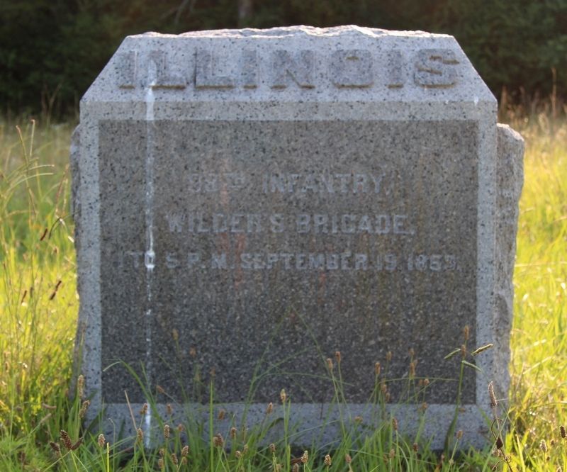 98th Illinois Infantry Marker image. Click for full size.