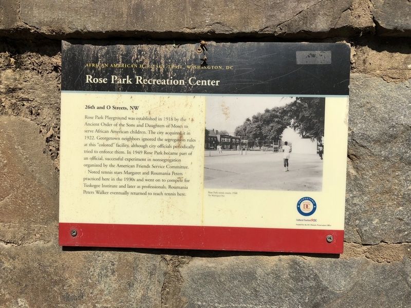 Rose Park Recreation Center Marker image. Click for full size.