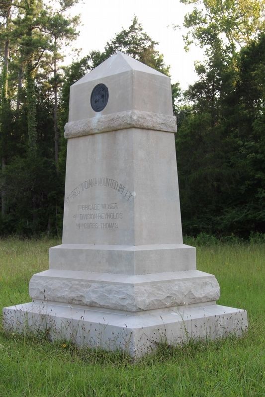 17th Indiana Mounted Infantry Marker. Click for full size. 17th Indiana Mounted Infantry Marker image. Click for full size.