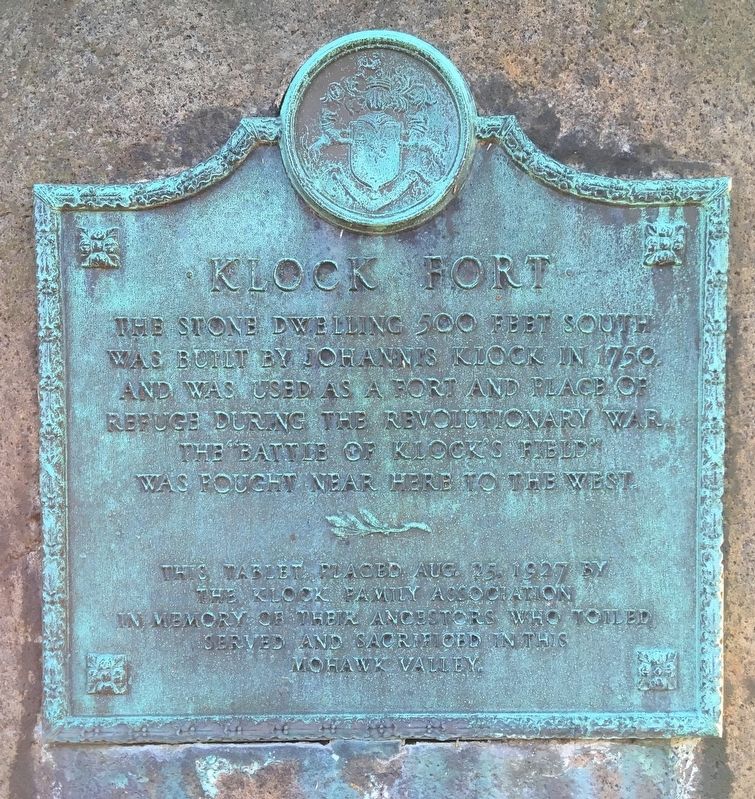 Klock Fort Marker image. Click for full size.