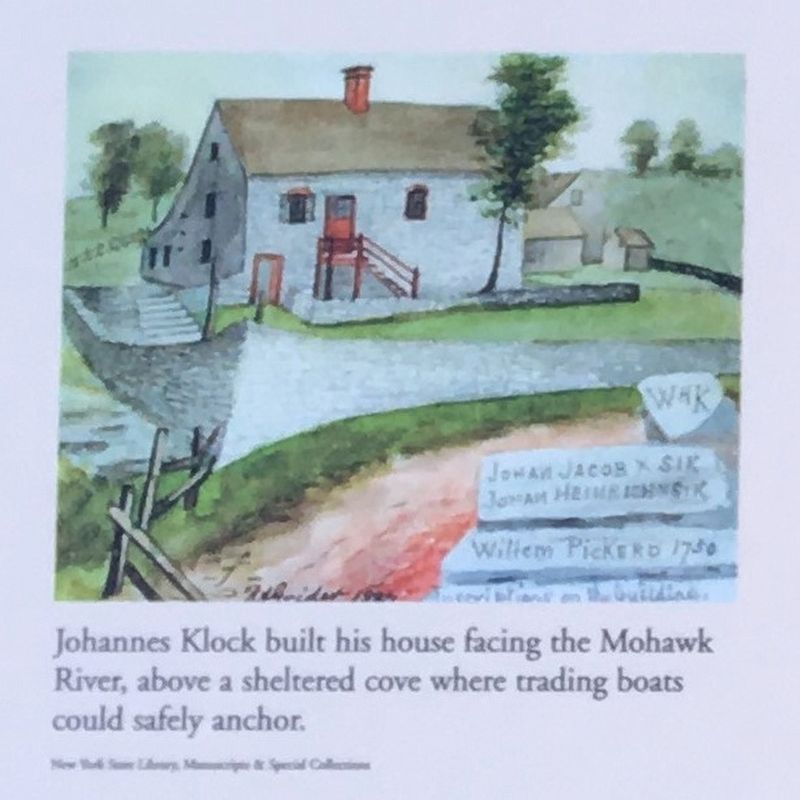 Fort Klock Marker Detail image. Click for full size.