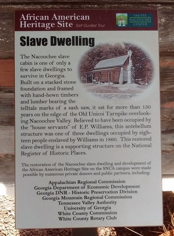 Slave Dwelling Marker image. Click for full size.