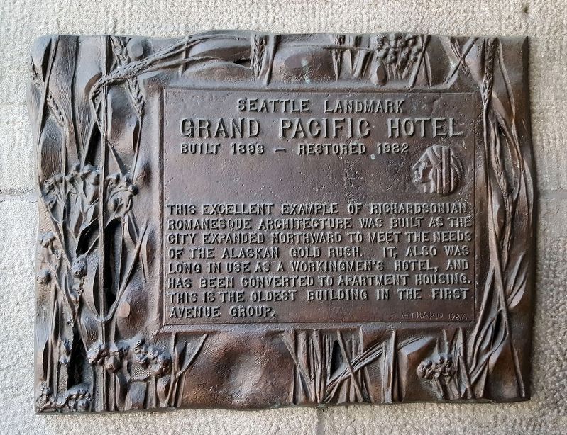Grand Pacific Hotel Marker. Click for full size. Grand Pacific Hotel Marker image. Click for full size.