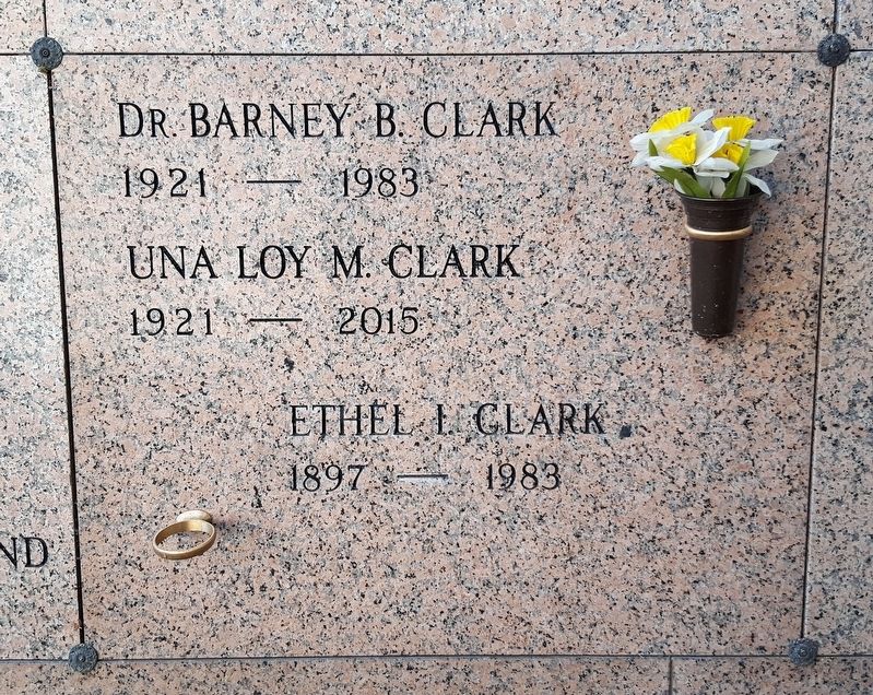 Barney Clark grave image. Click for full size.