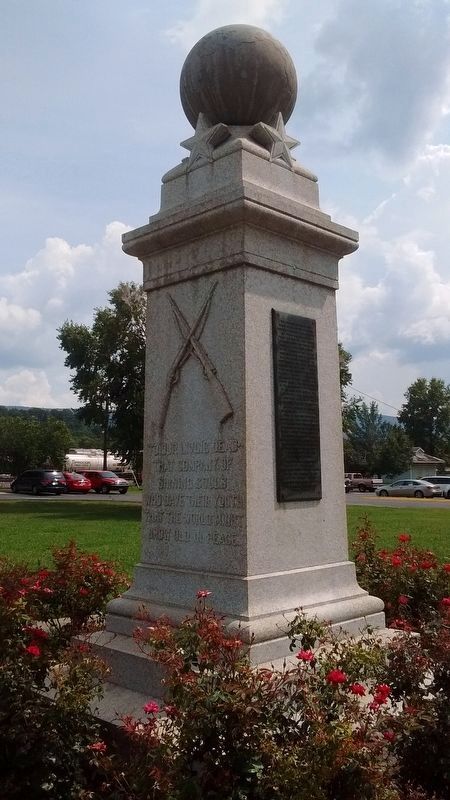 World War I Memorial - left side image. Click for full size.