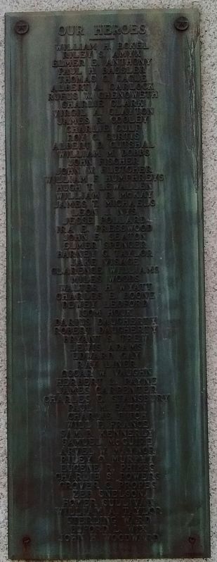 World War I Memorial image. Click for full size.