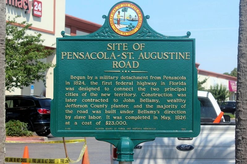 Site of Pensacola - St. Augustine Road Marker image. Click for full size.