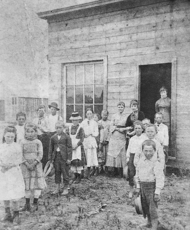 Marker detail: Original Schoolhouse. Click for full size. Marker detail: Original Schoolhouse image. Click for full size.