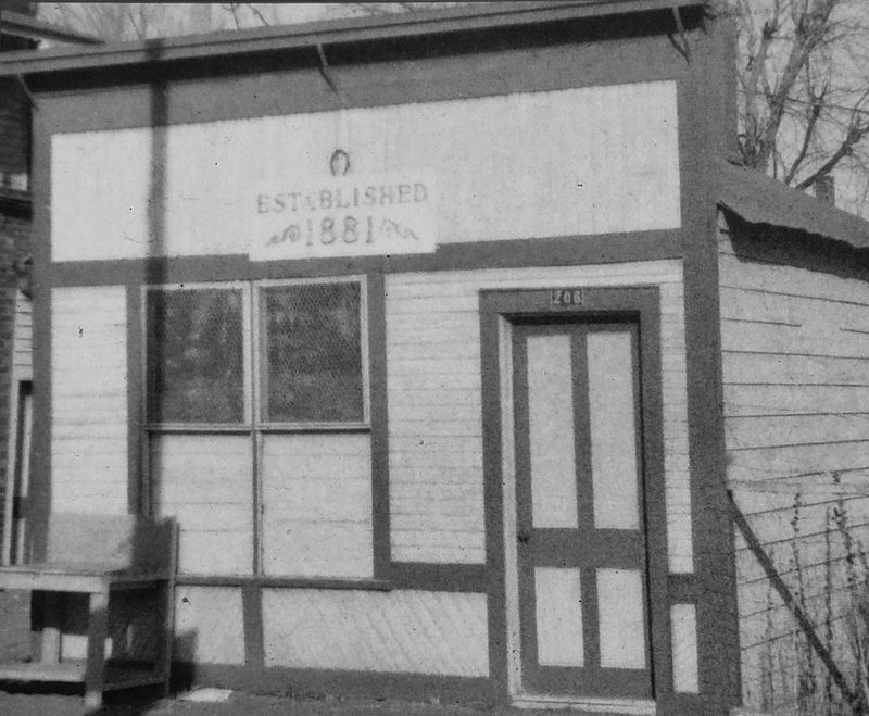 Marker detail: Schoolhouse in 1966. Click for full size. Marker detail: Schoolhouse in 1966 image. Click for full size.