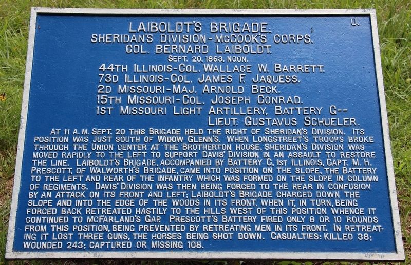 Laiboldt's Brigade Marker image. Click for full size.