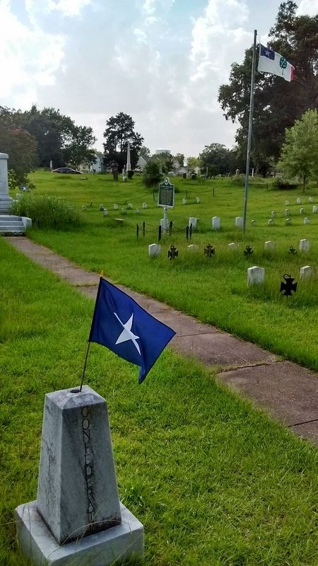 Confederate Burial Ground Marker. Click for full size. Confederate Burial Ground Marker image. Click for full size.