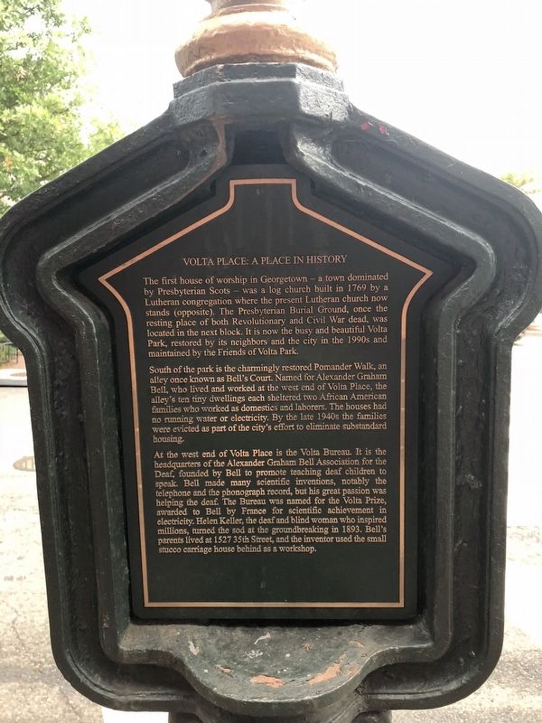 Volta Place: A Place in History Marker image. Click for full size.