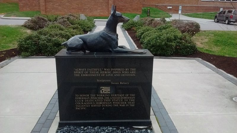 War Dog Memorial Marker image. Click for full size.