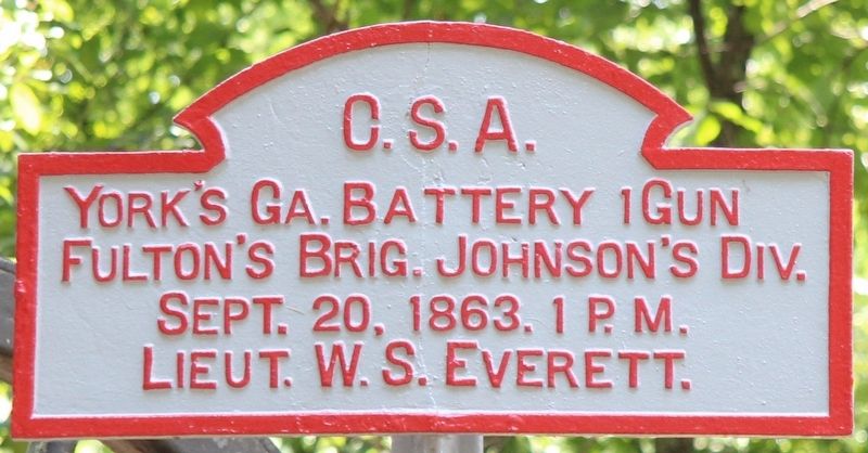 York's Georgia Battery Marker image. Click for full size.